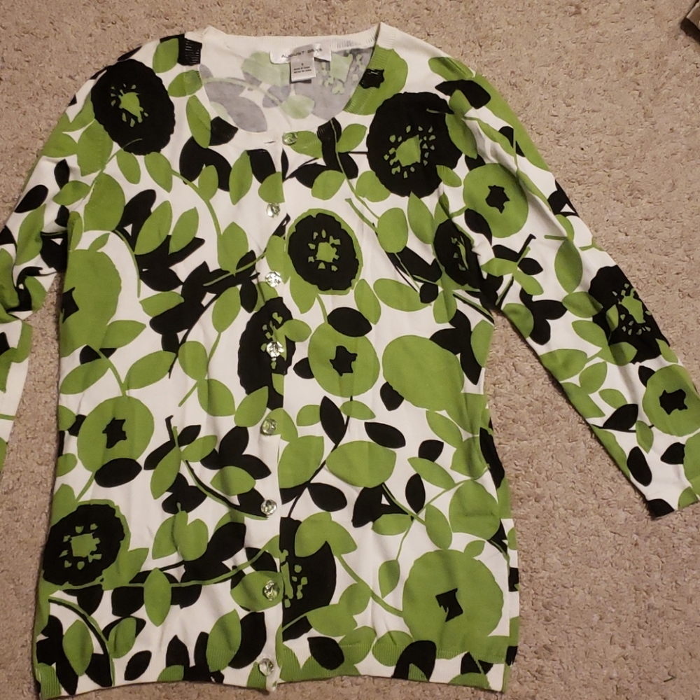 August silk cardigan